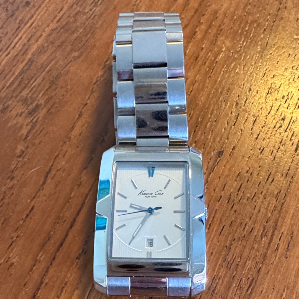 Kenneth Cole Silver Rectangular Watch - image 7